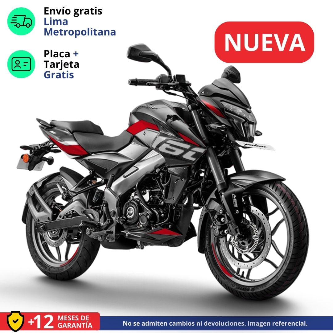 Moto Bajaj Pulsar NS 160 UG Negro/Rojo