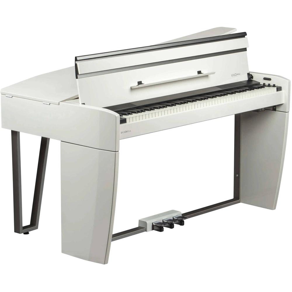 Dexibell VIVO H10MG Piano Digital Mini Gran con Banco (Blanco Pulido) - Diseño Italiano Único, 88 Te