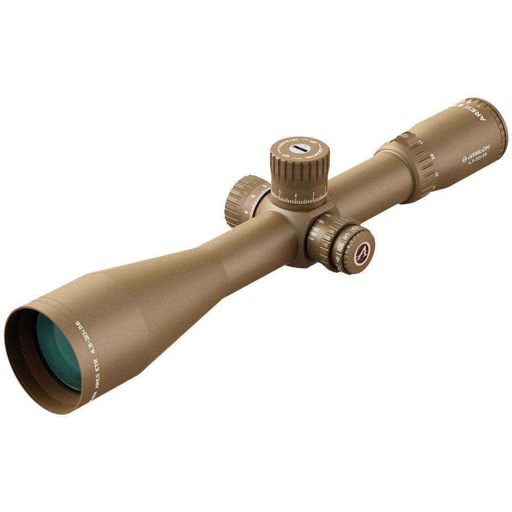 Athlon Optics 4.5-30x56 Ares ETR SF Telescopio de Rifle (Retícula Iluminada APRS1 MIL, Marrón) - 1er