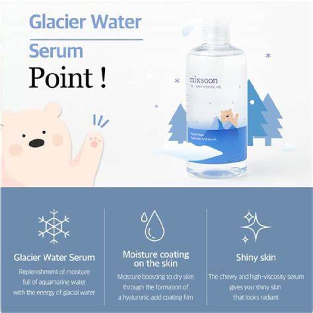 MIXSOON GLACIER WATER HYALURONIC ACID SERUM 300ML