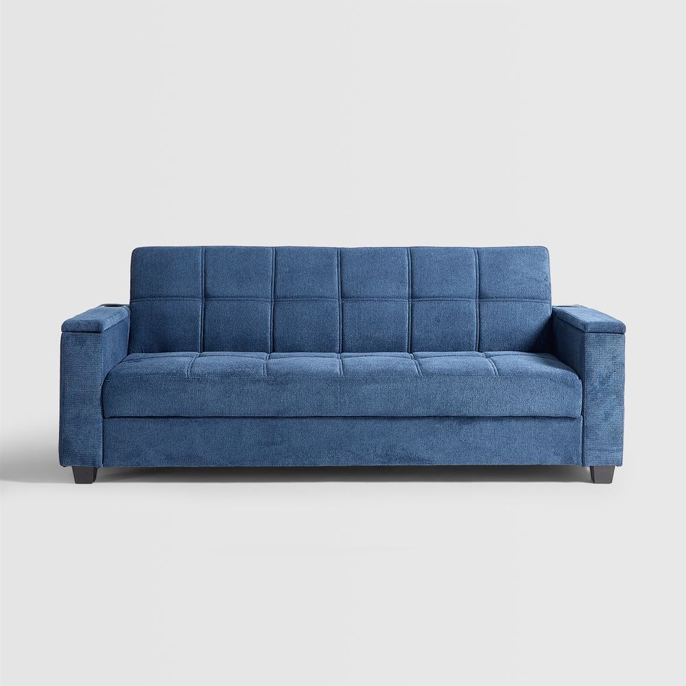 Futon Rox Con Almacenamiento Y Posavasos