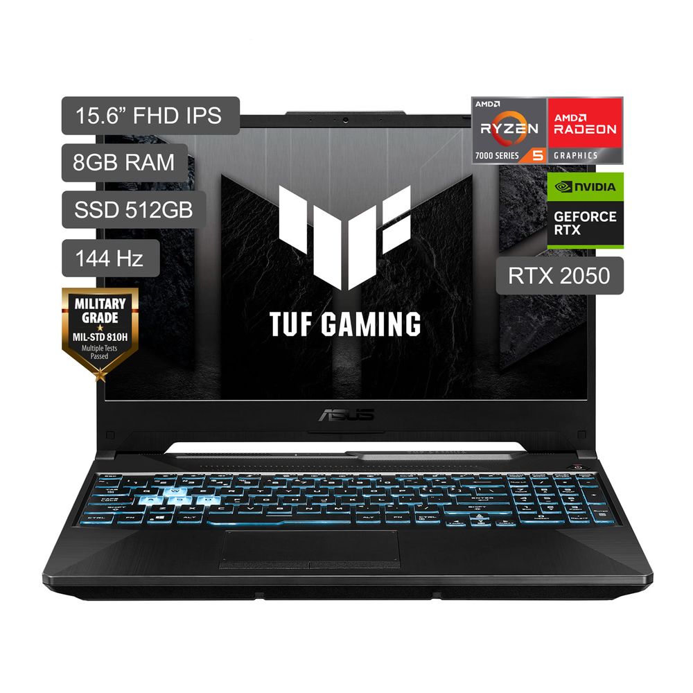 Laptop Asus TUF Gaming A15 FA506NF-HN005W RTX2050 8GB RAM 512GB SSD 15.6" Graphite Black