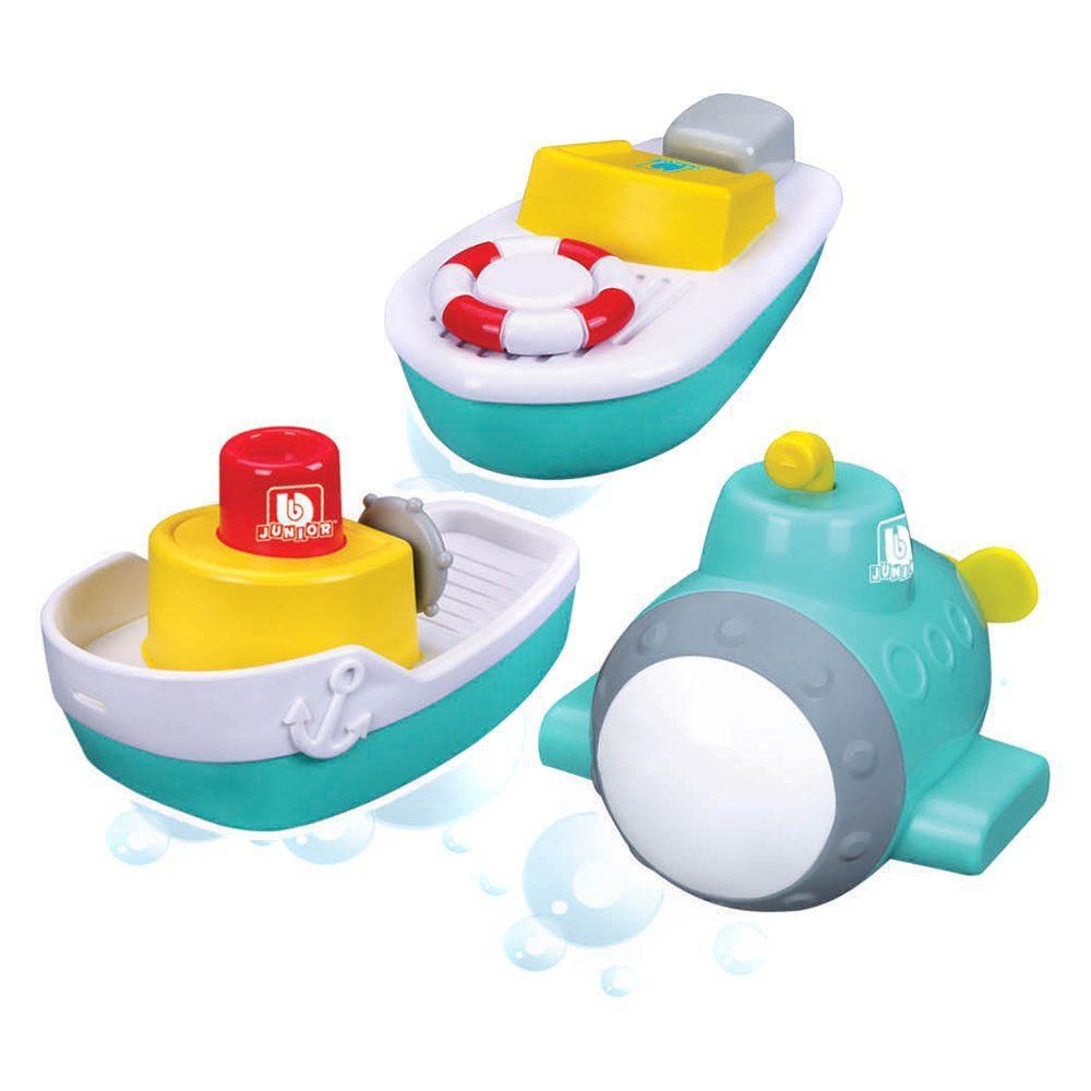 Juguetes Para Baño De Bebe Set Capitan Jr. Chapotea Y Juega
