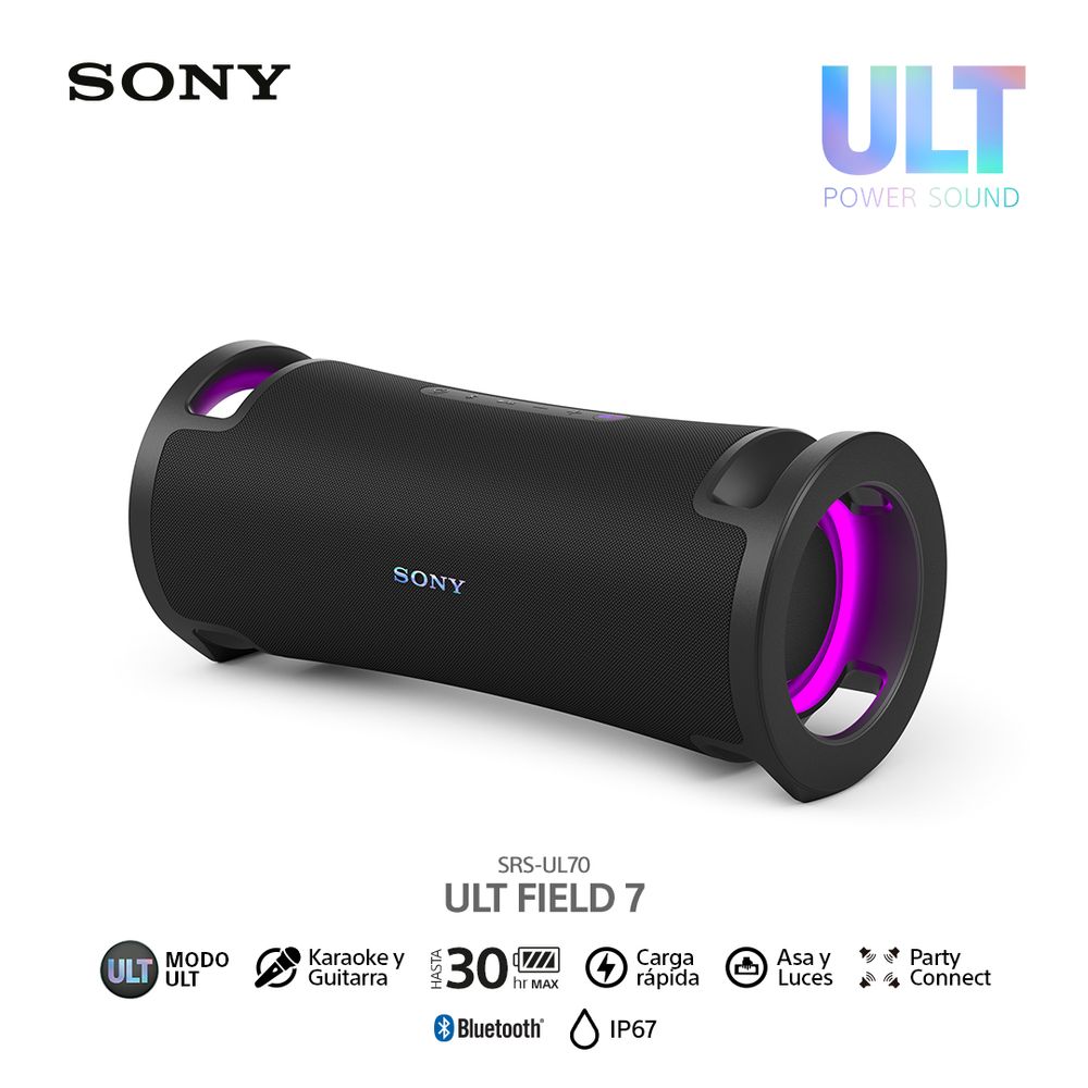 Sony Parlante Bluetooth SRS-ULT70 para fiestas ULT FIELD 7