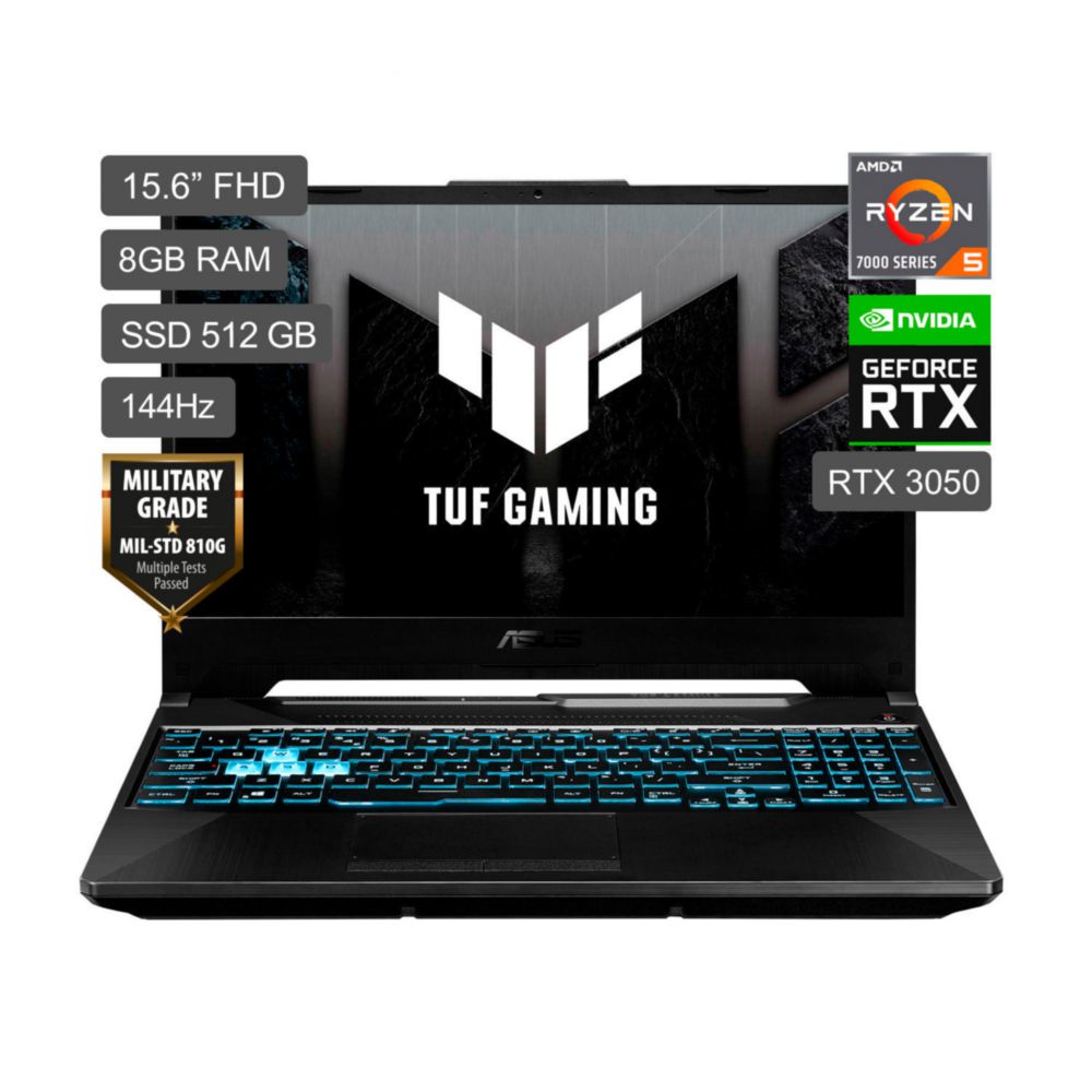 Laptop ASUS TUF Gaming A15 R5 7535HS NVIDIA® GeForce RTX™ 3050 512GB SSD 8GB RAM