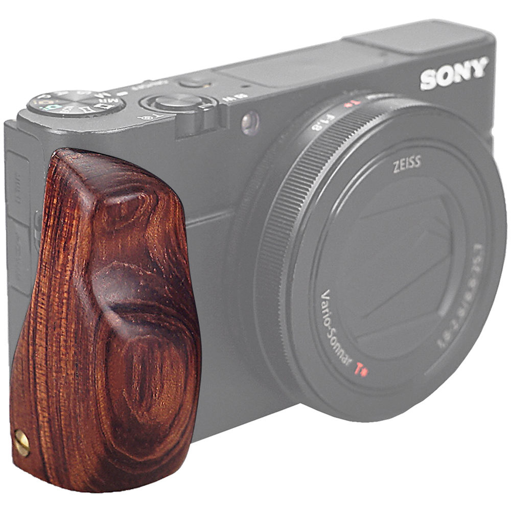 FotodioX Pro Mango de Madera para Sony Cyber-Shot RX100 I, II, III, IV, V o VA (Madera Clara) - Añad