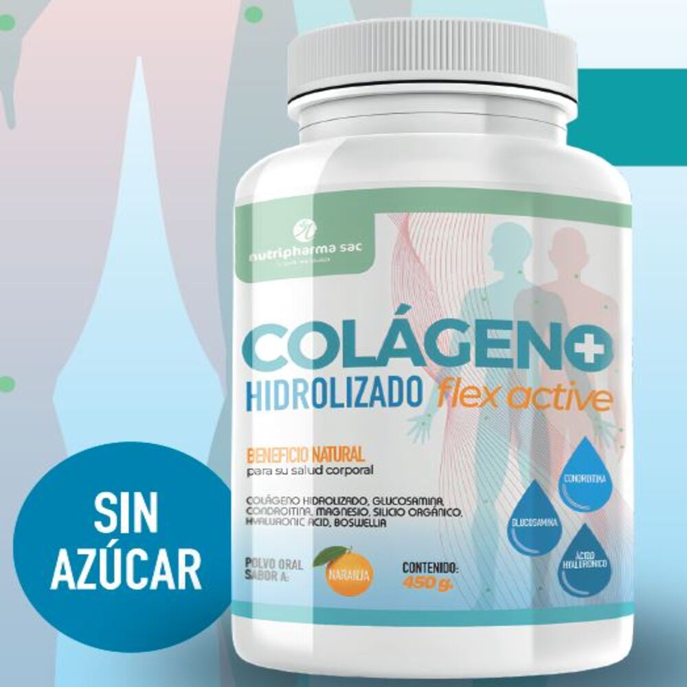 Colágeno hidrolizado Flex Active Nutripharma - Frasco 450g