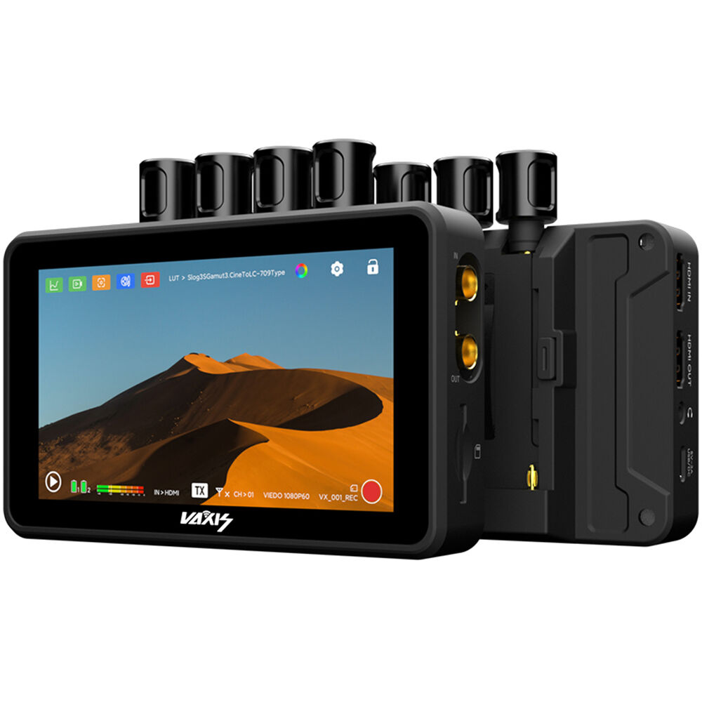 Paquete Profesional Vaxis Atom A5 SDI Monitor: 2 Monitores, Soporte, Trípode Extensible, Antenas, Pr