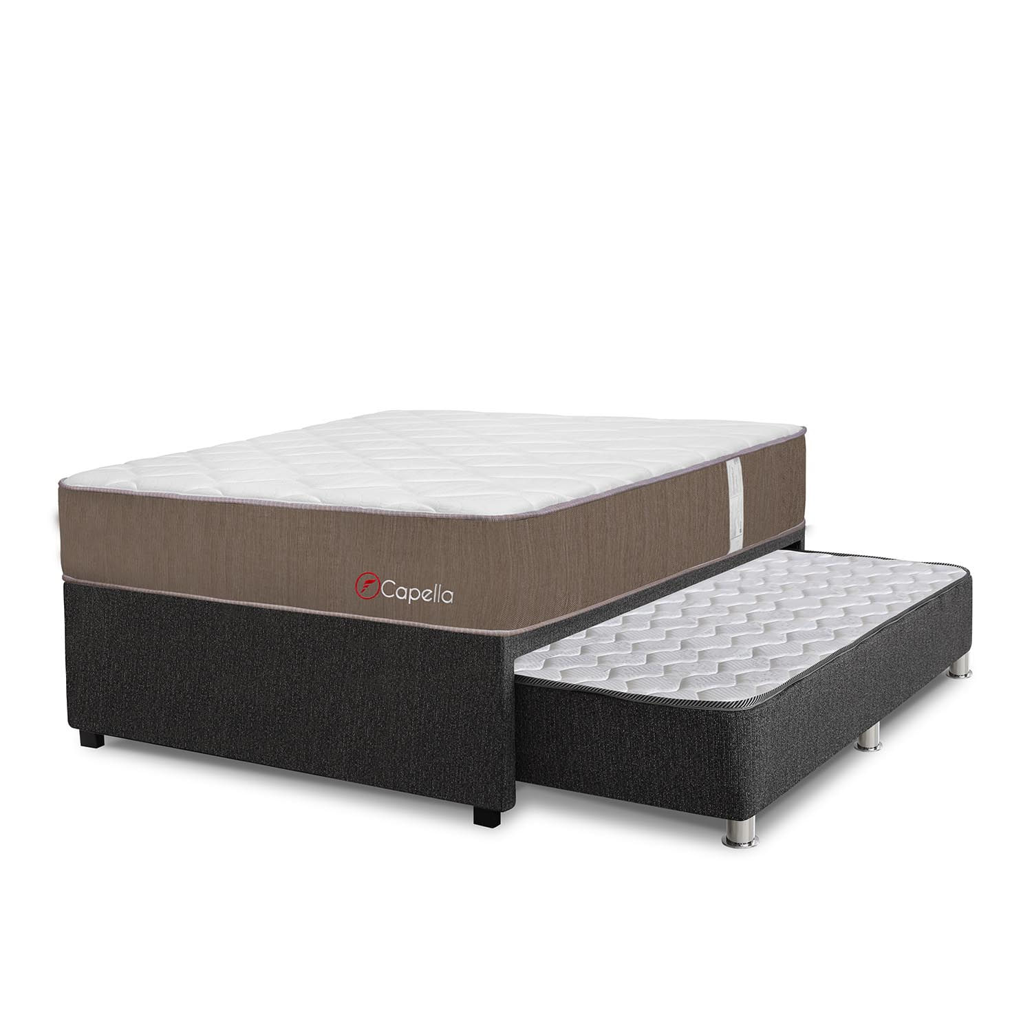 Cama Box Tarima Diván FORLI Capella SS 2 Plazas + 2 Almohadas + Protector