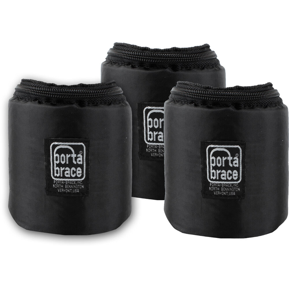 PortaBrace 4" Copas para Lentes Prime (Paquete de 3) - Protección Semirrígida para Lentes de Cine, I