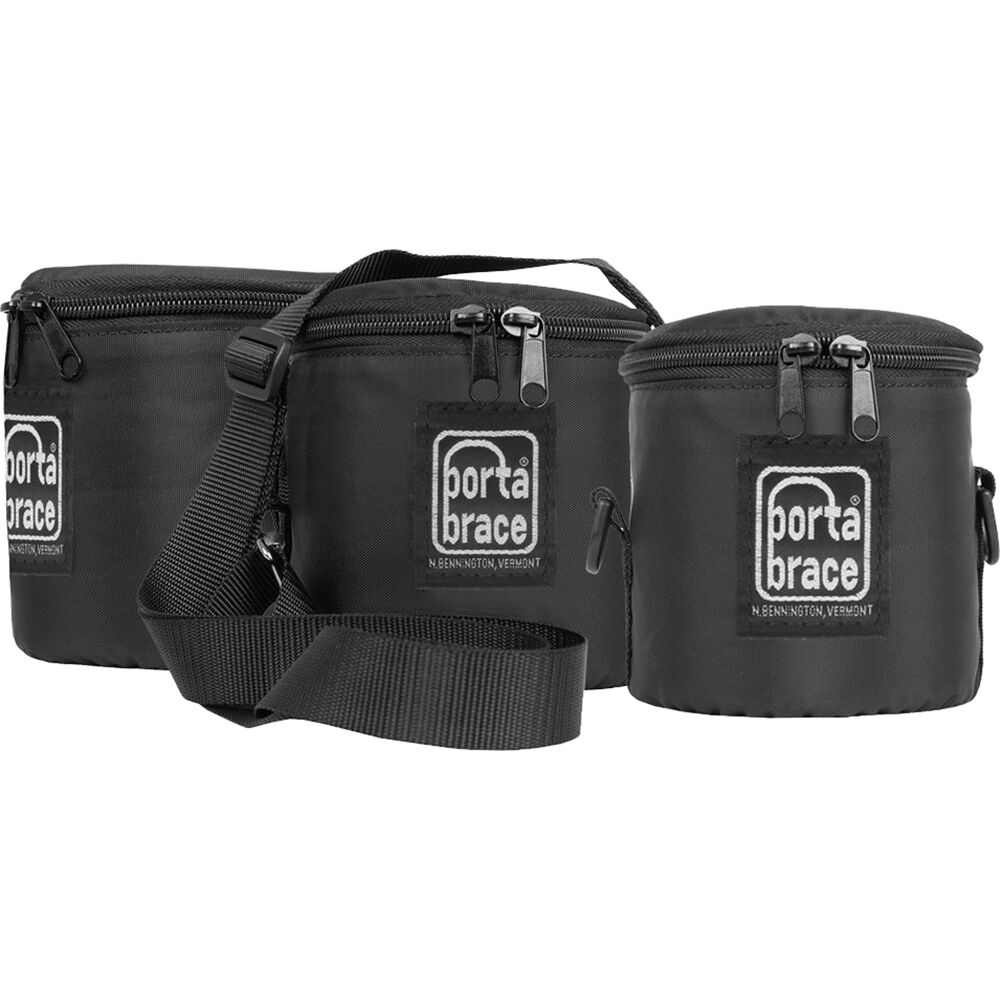 PortaBrace Pro Lens Cups para Lentes Prime (Paquete de 3) - Fundas Acolchadas, Estructura de Plástic