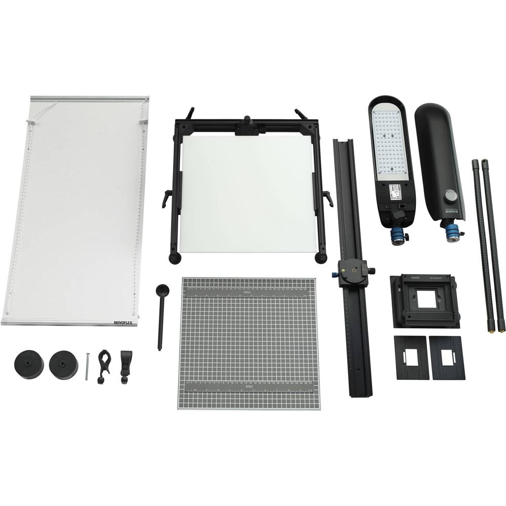 Soporte de Copia Modular Novoflex Pro Kit - Digitaliza Imágenes y Transparencias en Múltiples Config