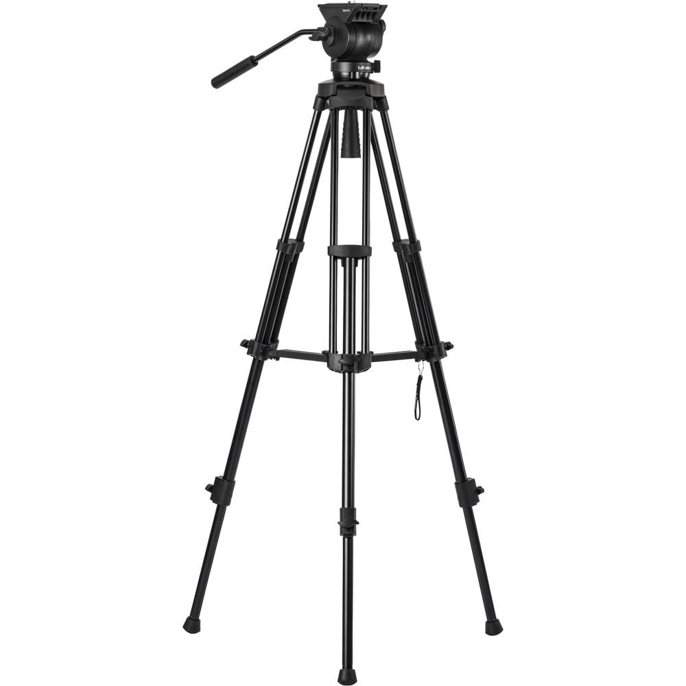 Sistema de Trípode Libec TH-V con Base de Doble Cabezal y Estuche - Control de Fricción Continua, Pl