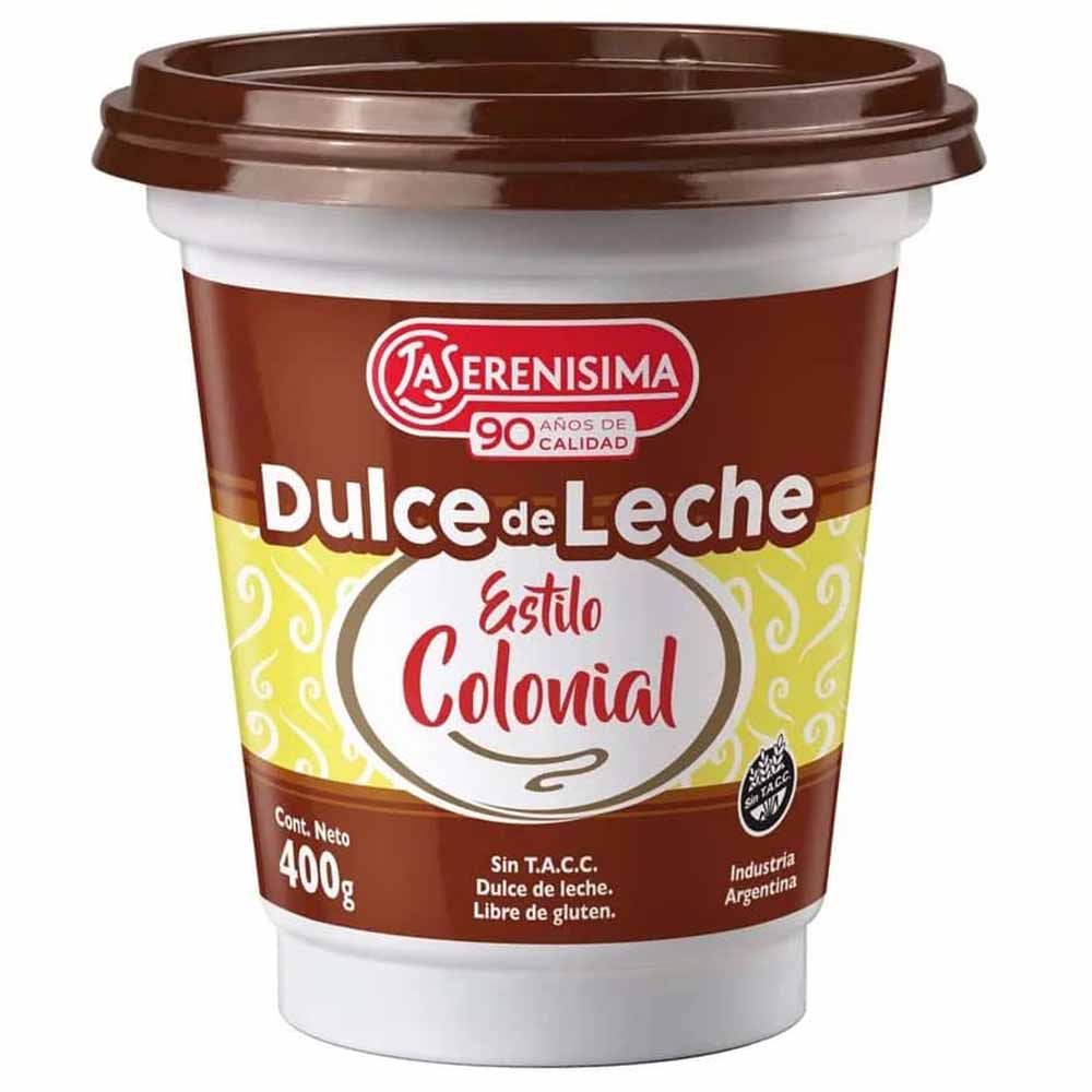 Dulce de leche LA SERENÍSIMA Estilo Colonial Pote 400g