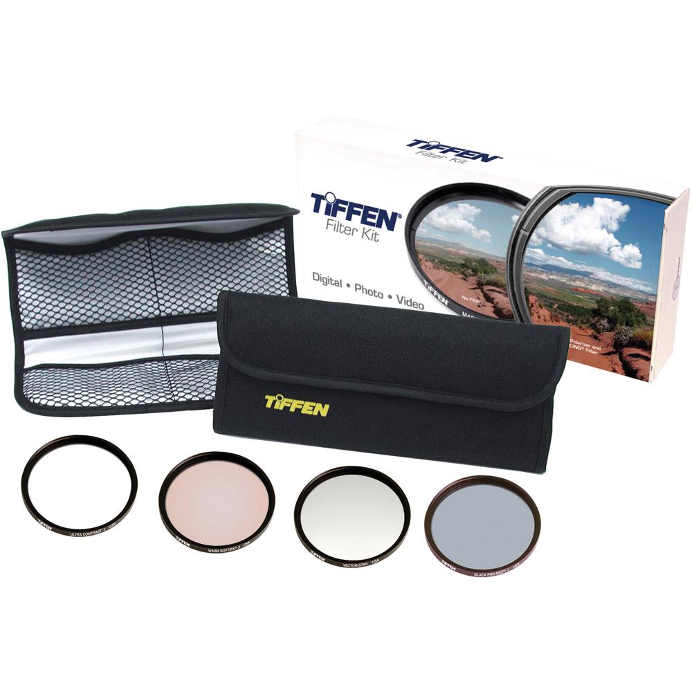 Tiffen 52mm Hollywood FX Classic Filter Kit - Incluye Warm Soft FX 3, Vector Star, Black Pro Mist 3,