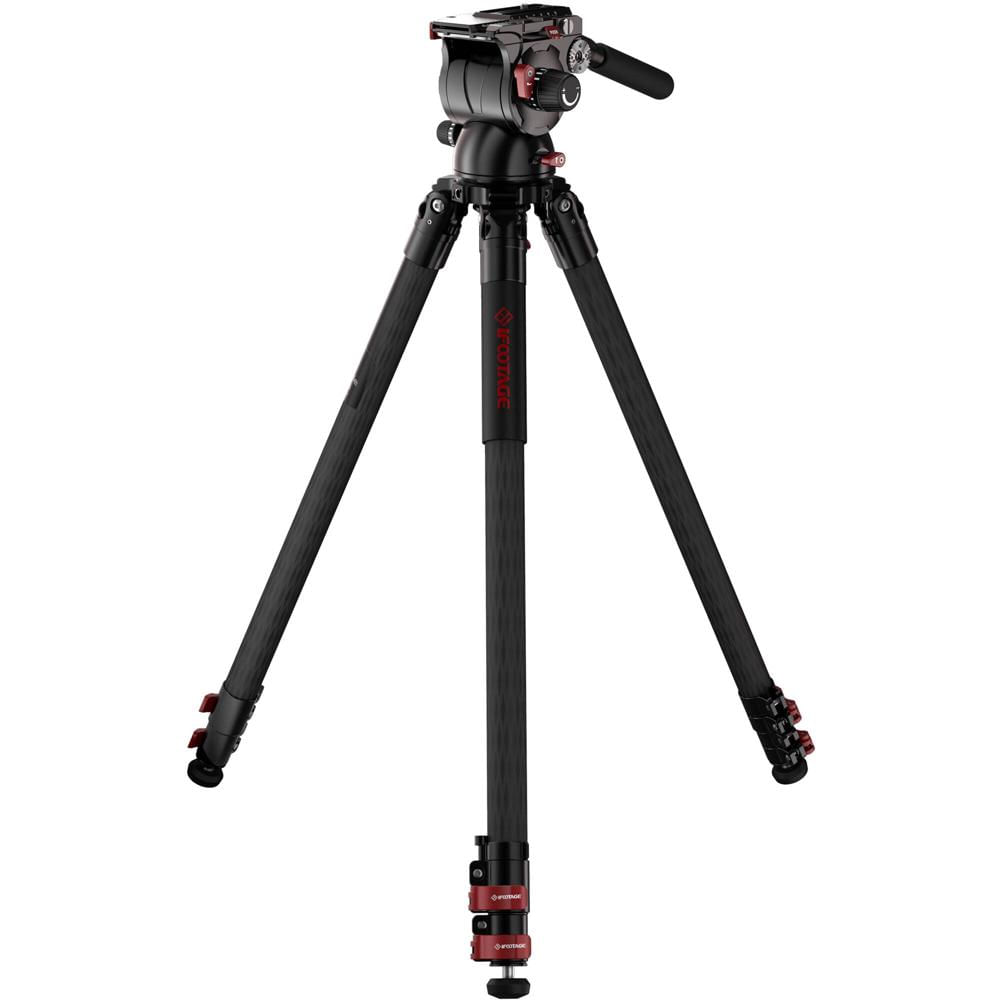 Trípode iFootage Gazelle TC9-Fastbowl con Cabezal Fluido Komodo K7 - Capacidad de 15.43 lb, Base Pla