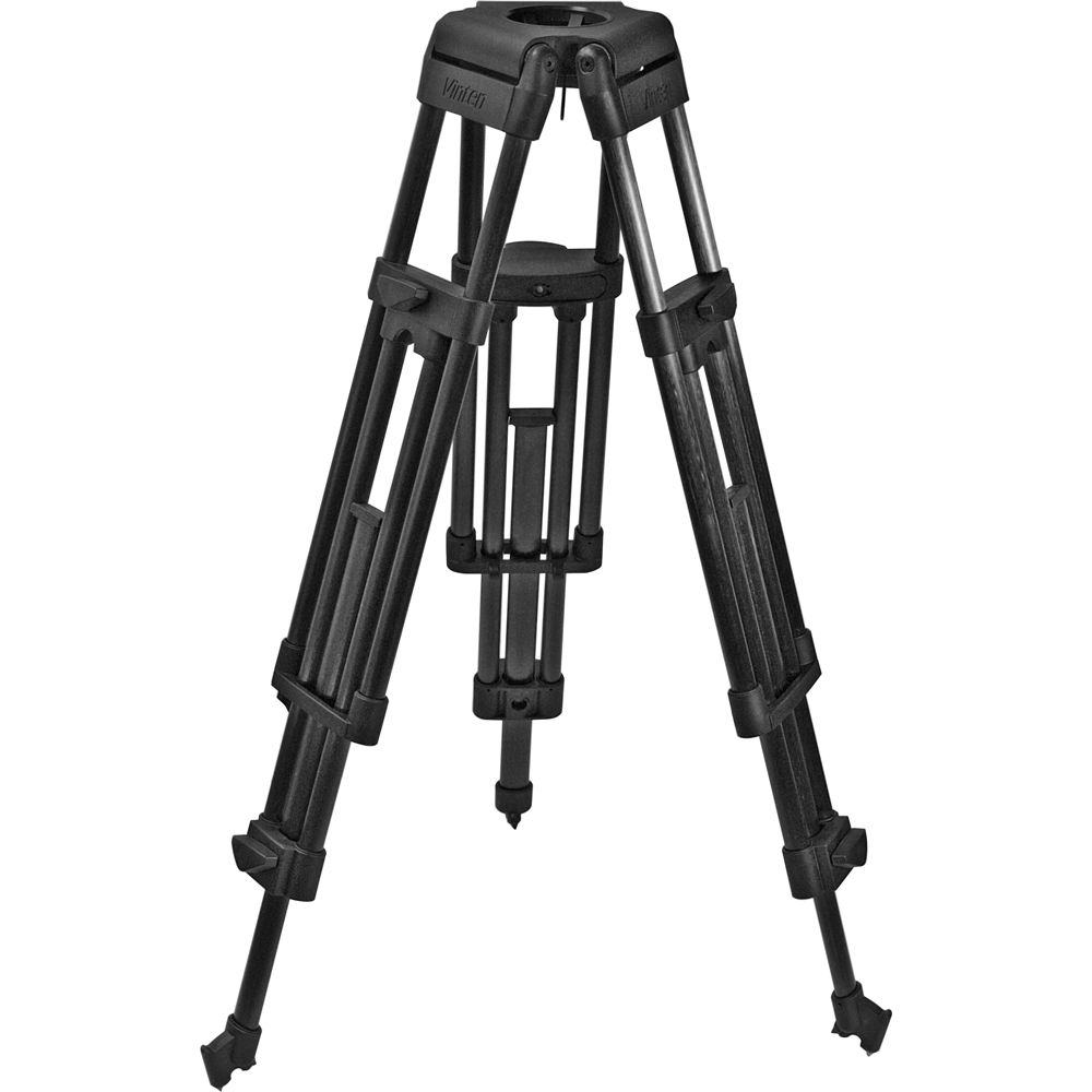 Vinten 38843 Trípode de Fibra de Carbono de 2 Etapas con Base de 100mm - Soporta hasta 99 lb (45 kg)