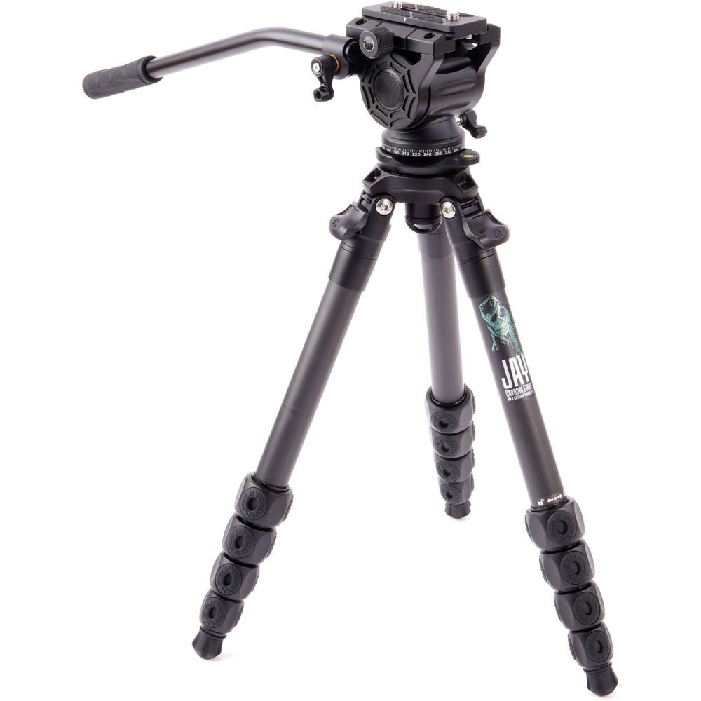 Trípode de Fibra de Carbono 3 Legged Thing Jay con Base de Nivelación Rápida y Sistema de Cabezal Fl