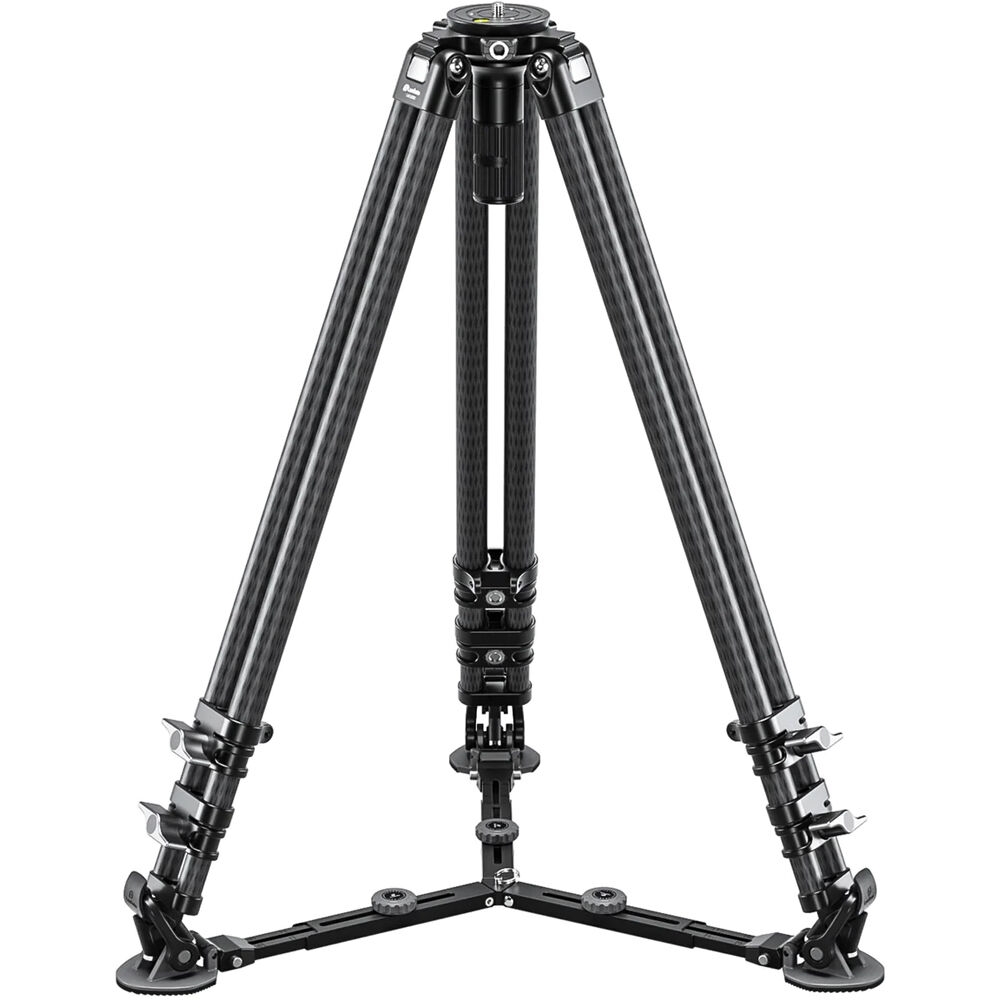 Trípode de Fibra de Carbono Leofoto LVC-253C con Base Niveladora (Solo Patas) - Soporta 25 kg, Altur