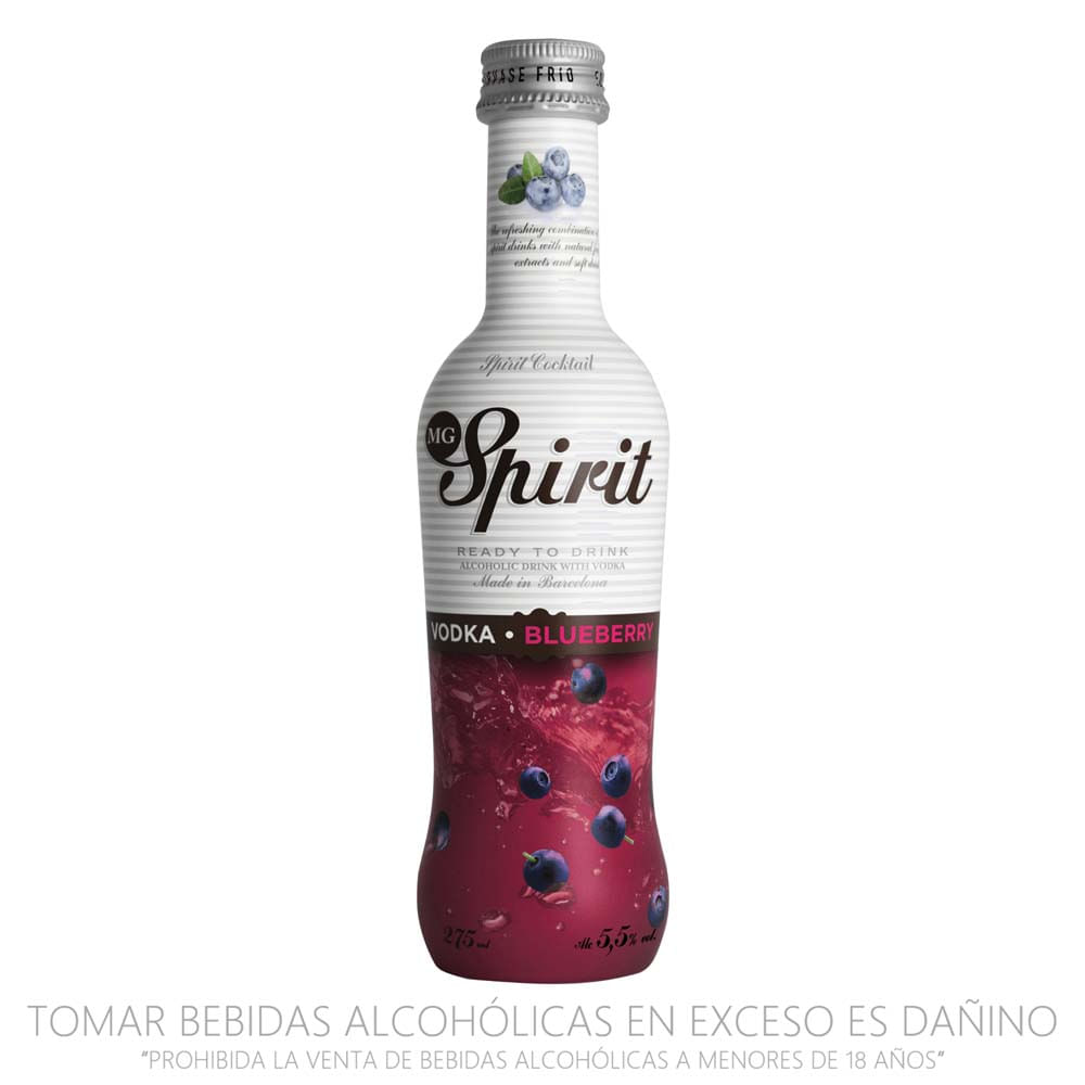 Ready To Drink (RTD) SPIRITS Vodka Blueberry Botella 275ml