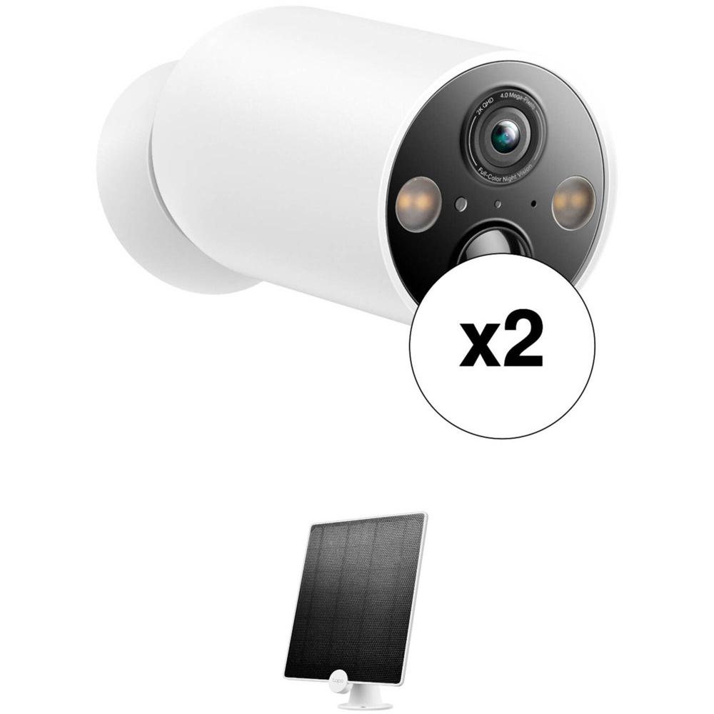 Cámara de Seguridad Inteligente TP-Link Tapo C425 con Panel Solar Tapo A200 (Paquete de 2) - Resoluc