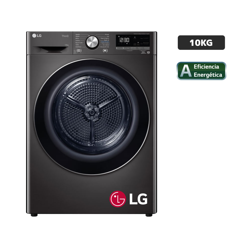 Secadora LG Carga Frontal 10gG DF10BVC2S6 Plateado