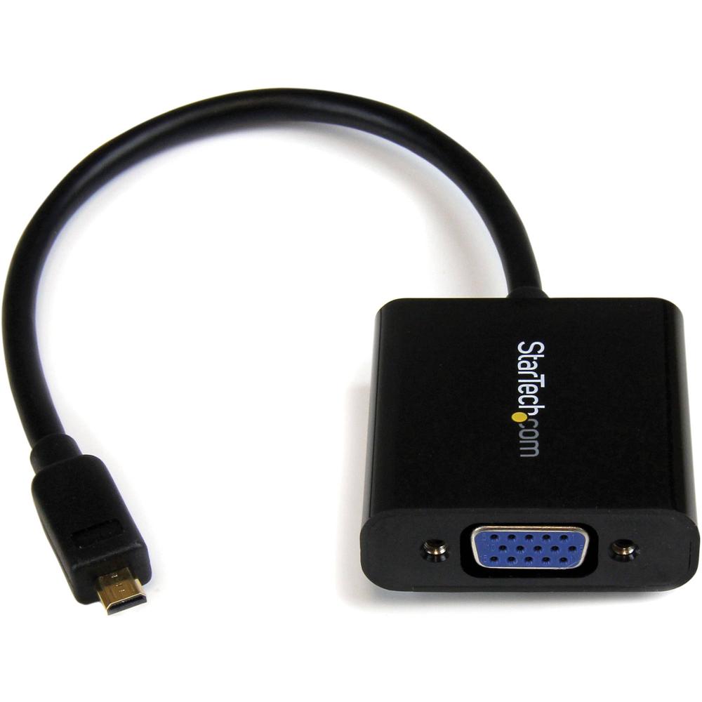 Convertidor Micro-HDMI a VGA StarTech - Soporta Resolución hasta 1920 x 1200, Plug-and-Play, Ideal p