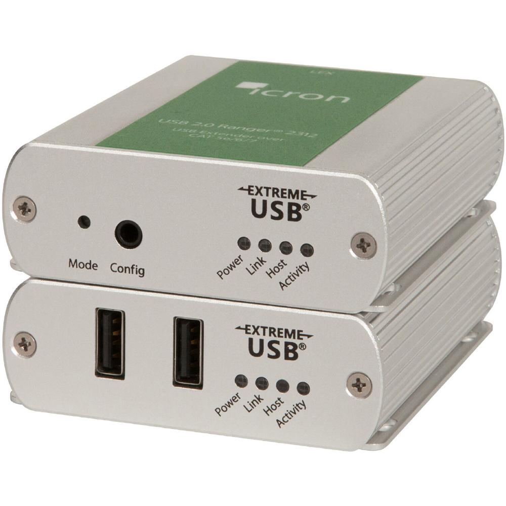 Icron Two-Port USB 2.0 Ranger 2312 Extender System (328') - Extiende hasta 328' vía Cat 5e, 6 & 7, 2