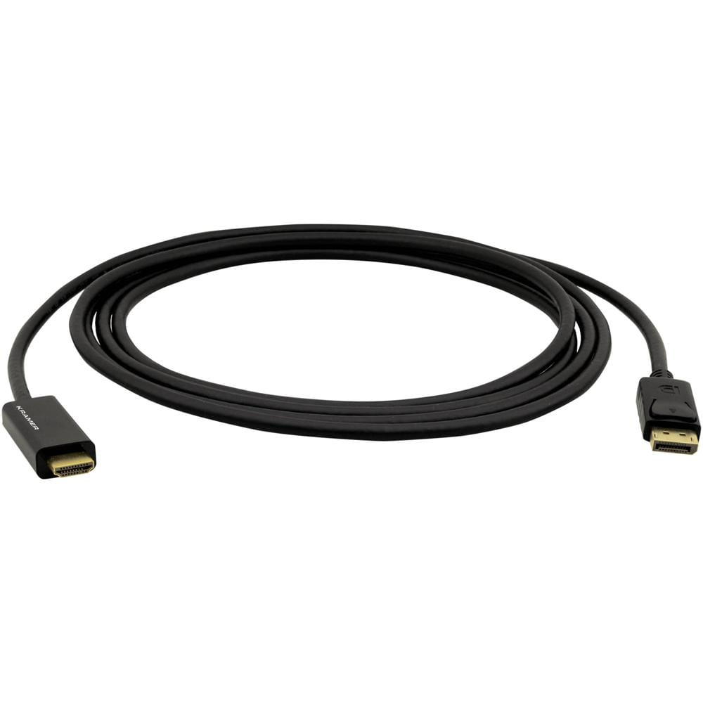 Kramer Cable Activo DisplayPort Macho a HDMI Macho (3m) - Soporta 3840 x 2160 @ 60 Hz, Plug-and-Play