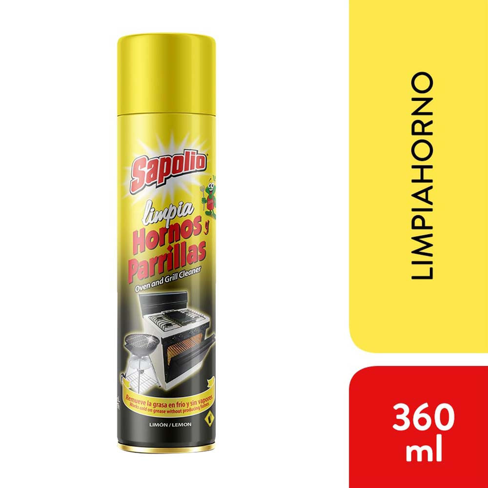 Sacagrasa SAPOLIO Hornos y Parrillas Botella 360ml