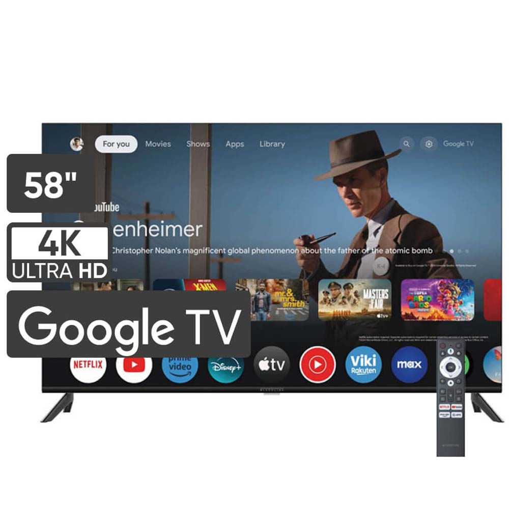 Televisor BLACKLINE LED 58" UHD 4K Smart TV T8000UD