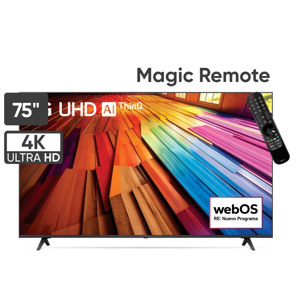 Televisor LG LED 75'' UHD 4K ThinQ AI 75UT8050 (2024)