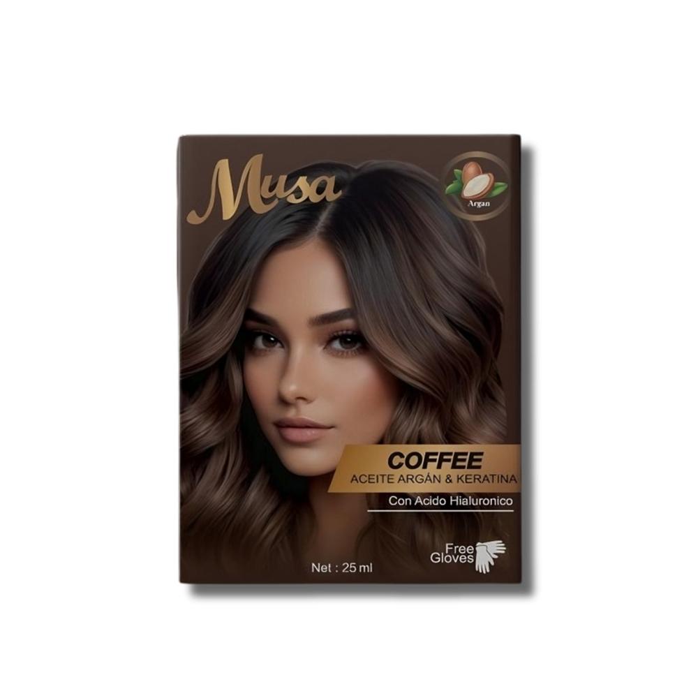 Shampoo Hair Color Musa Tinte Coffee 25mlx10