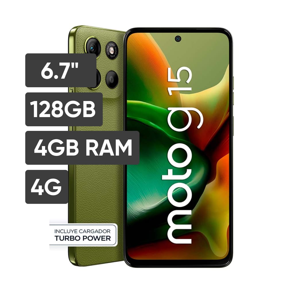 Smartphone MOTO G15 6.7" 4GB 128GB 50MP Verde