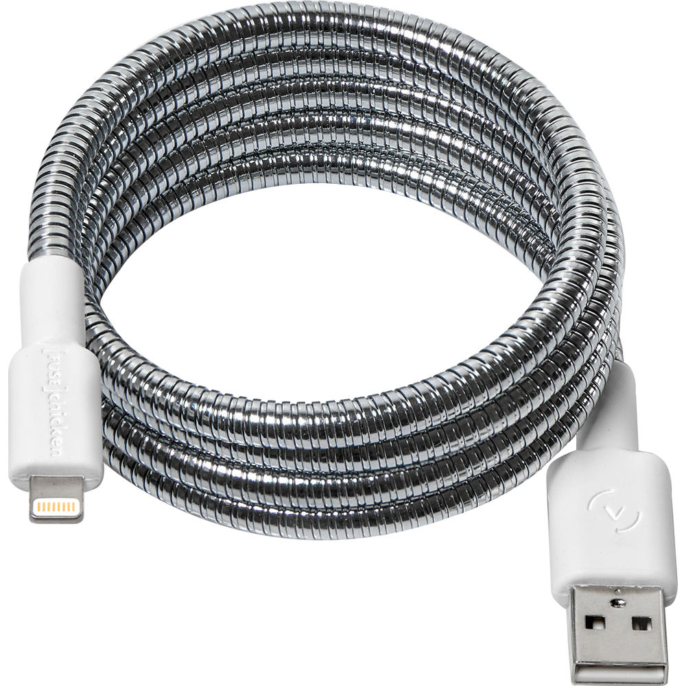 Cable de Carga Lightning Fuse Chicken TITAN (3.3') - Conector Lightning y USB Tipo A, Acero Flexible