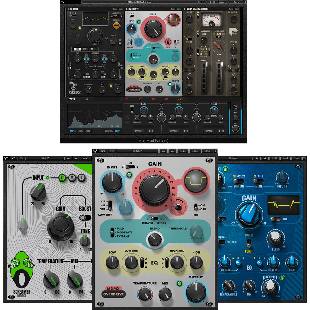 Waves MultiMod Rack + MDMX FX Multibanda y Software de Distorsión (Descarga) - Incluye MultiMod Rack