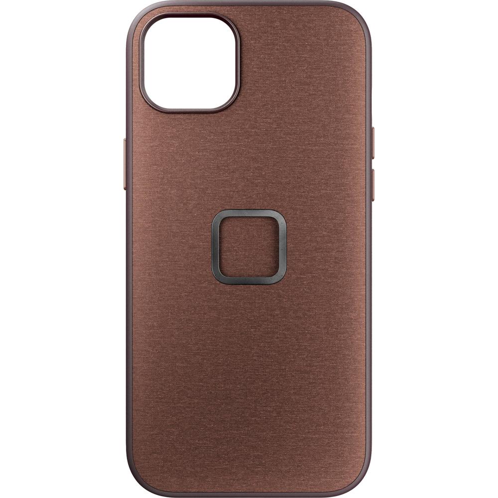 Funda de Tela Peak Design Everyday para iPhone 15 Plus (Redwood) - Protección contra Caídas, Conecto