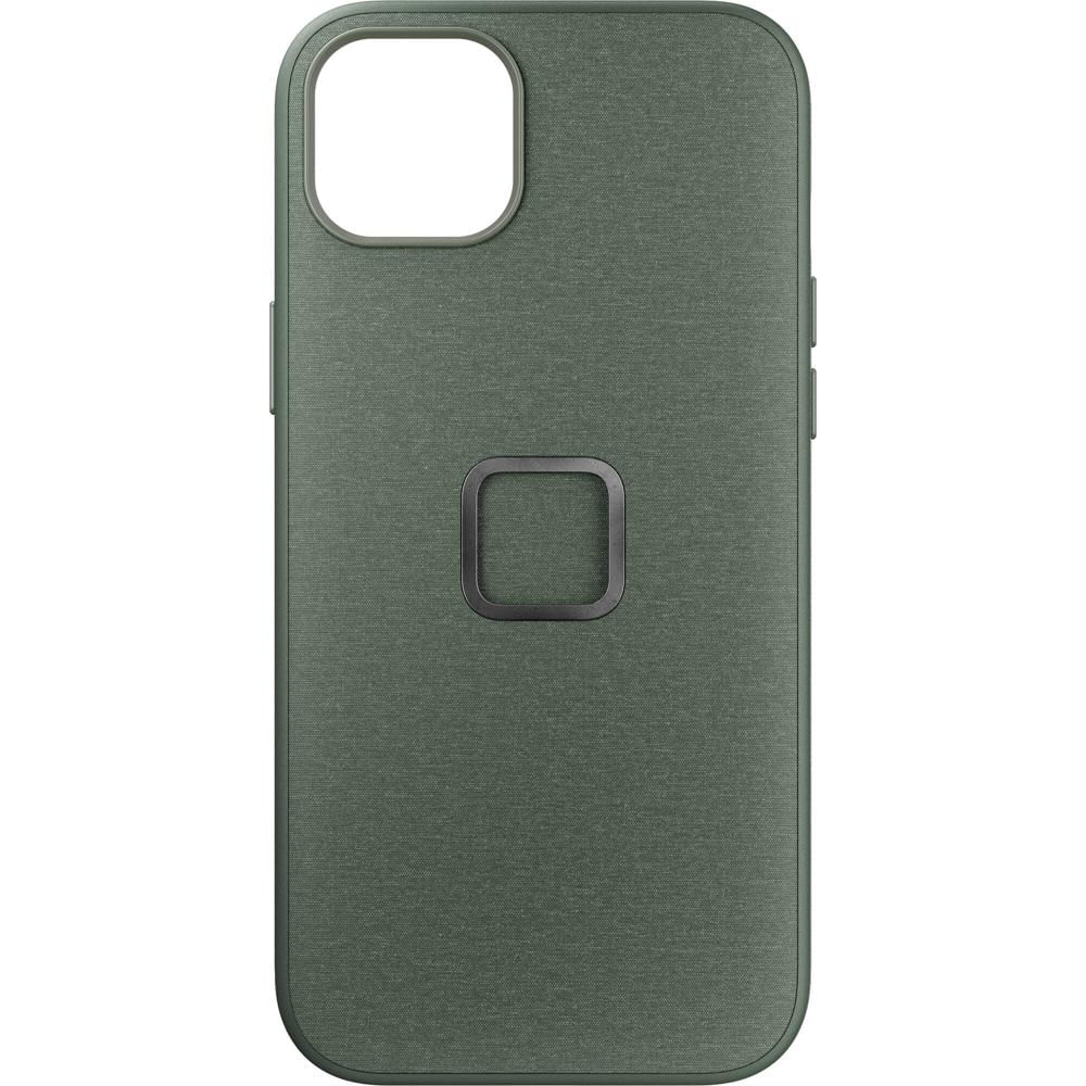 Funda de Tela Peak Design Everyday para iPhone 15 Plus (Sage) - Protección Antigolpes, Conector Slim