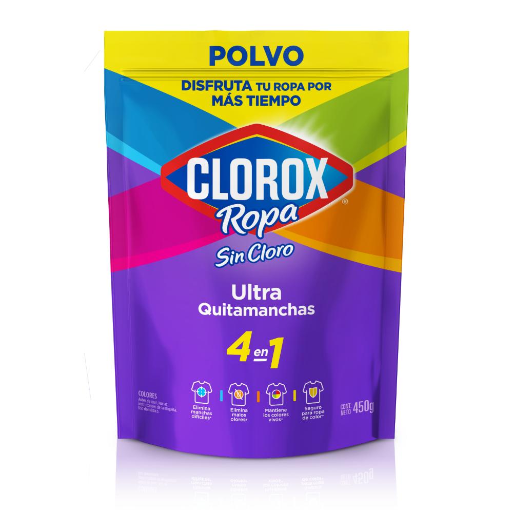 Ultra Quitamanchas CLOROX Ropa Color Bolsa Cierre Fácil 450g