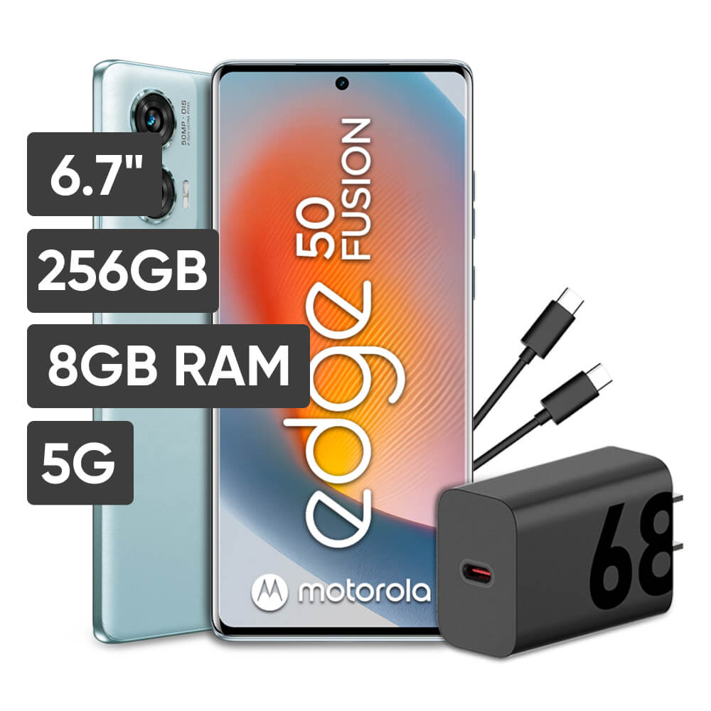 Smartphone MOTOROLA Edge 50 Fusion 6.7" 8GB 256GB 50MP+13MP Azul Ártico