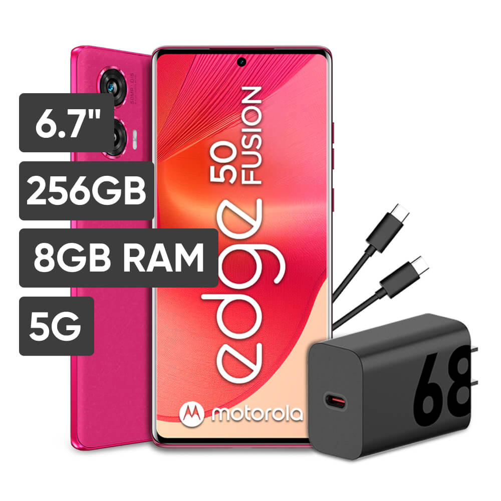 Smartphone MOTOROLA Edge 50 Fusion 6.7" 8GB 256GB 50MP+13MP Rosa Fragola