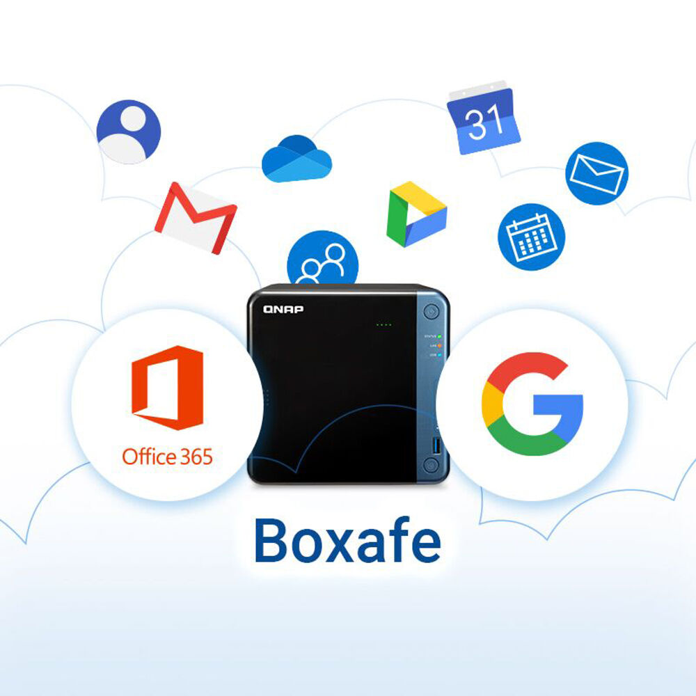 QNAP Boxafe para Google Workspace - Suscripción de 1 Año (1 Usuario) - Respaldo Automático de Datos,
