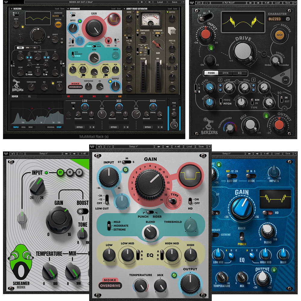 Waves MultiMod Rack + Bezerk + MDMX FX Multibanda y Distorsión (Descarga) - Incluye MultiMod Rack, D