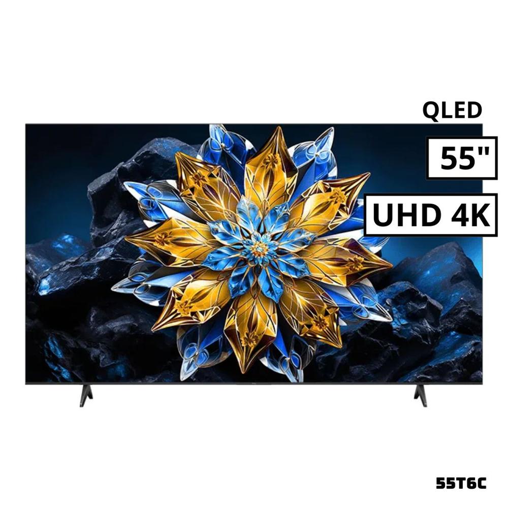 Televisor TCL 55 QLED Smart TV Google TV 4K UHD 55T6C