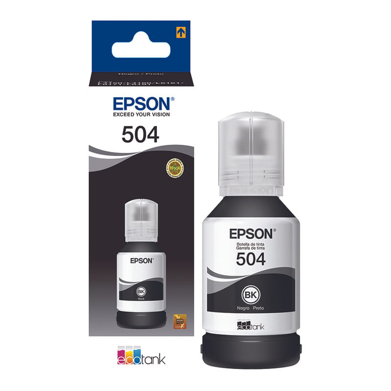 Botella de Tinta Epson Negra T504