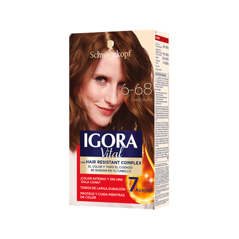 Tinte para Cabello IGORA Vital 7-00 Rubio Mediano Mate Caja 1un