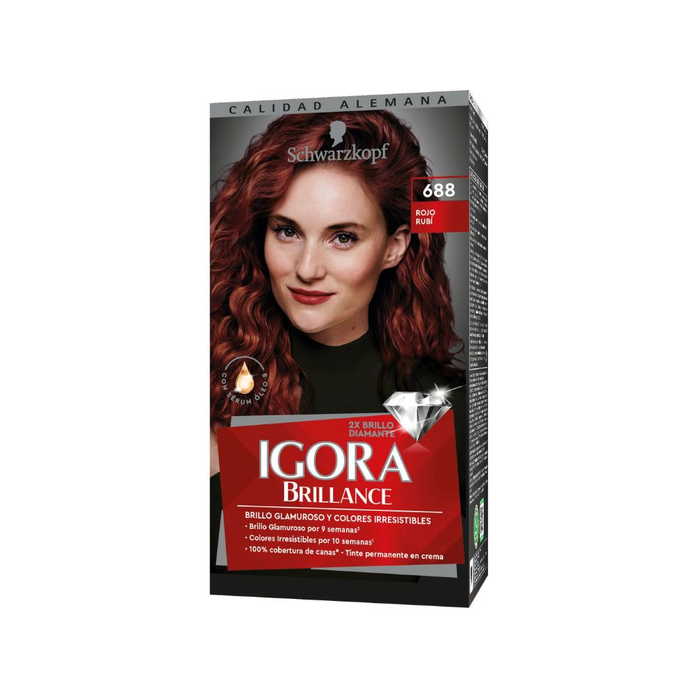 Tinte para Cabello IGORA Vital 6-68 Chocolate Dorado Caja 1un