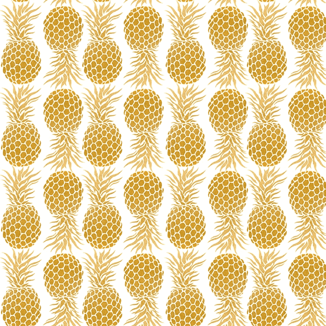 Lámina Adhesiva Creative Covering Gold Pineapple