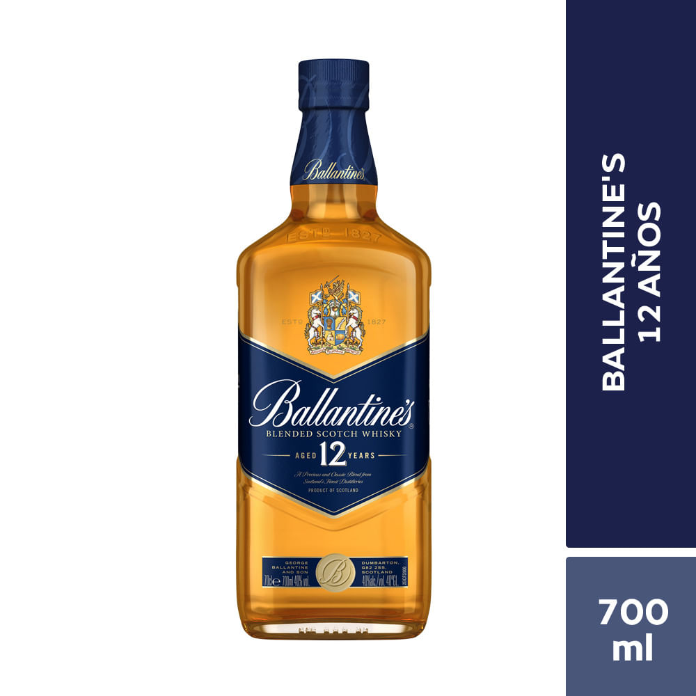 Whisky BALLANTINE'S 12 Años Botella 700ml