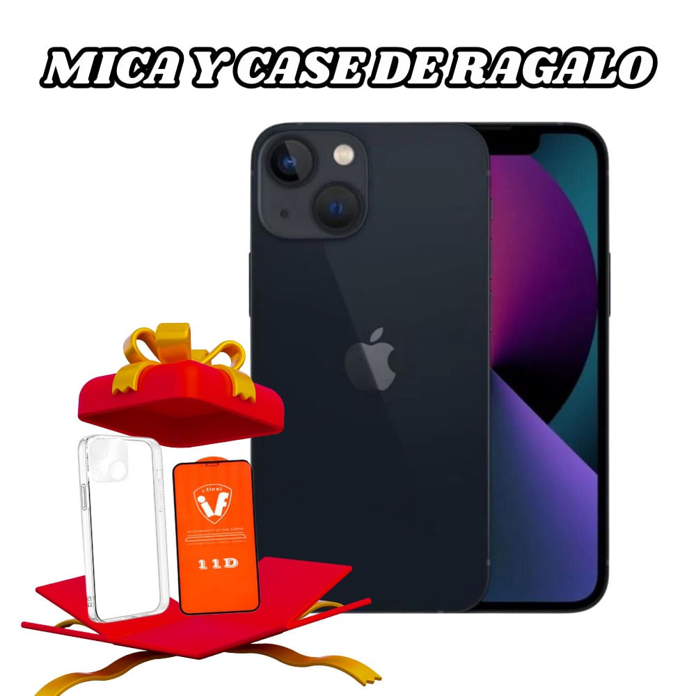 Iphone 13 128gb chip fisico color negro + regalos